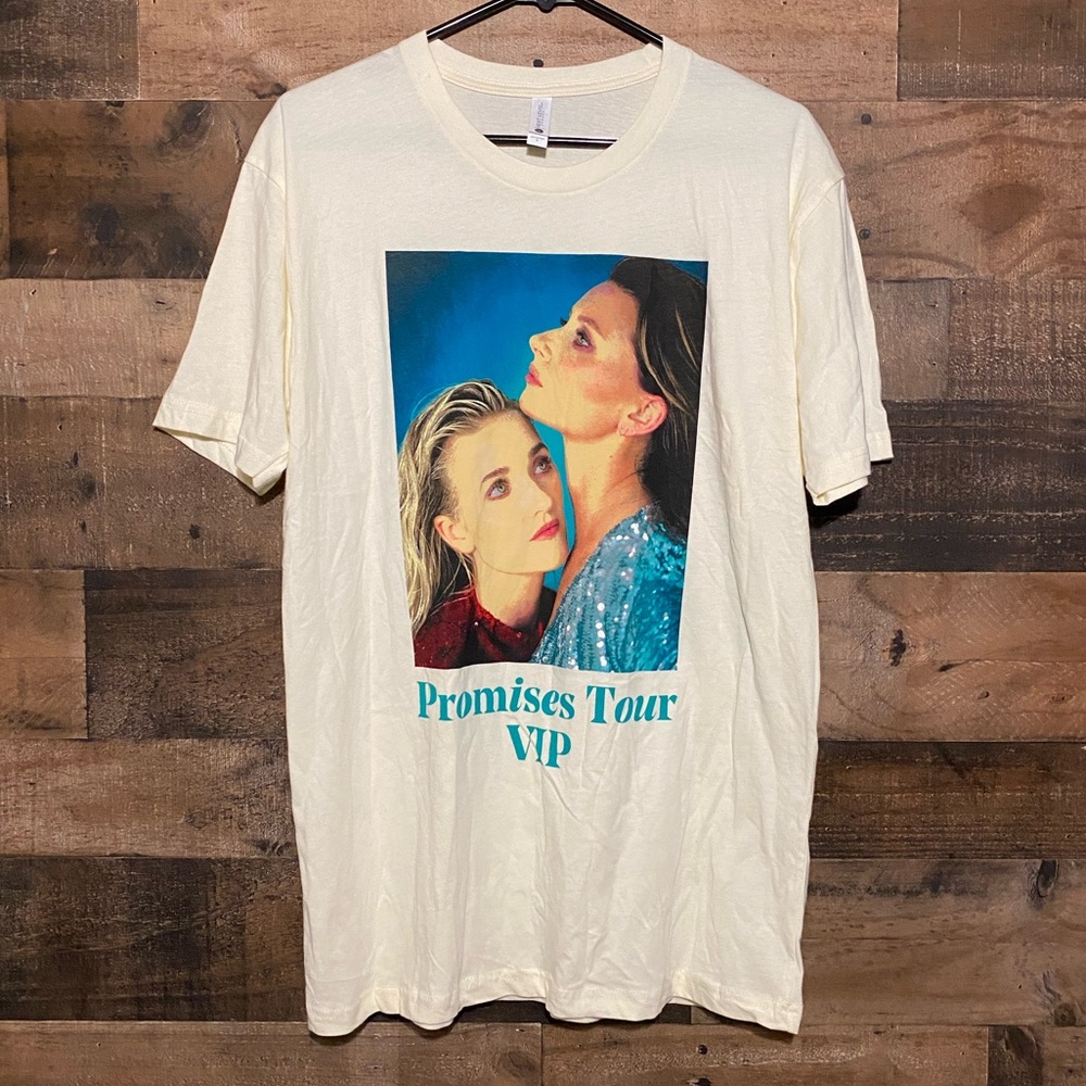 ALY & AJ Promises Tour VIP Concert Tee T-Shirt Size Large